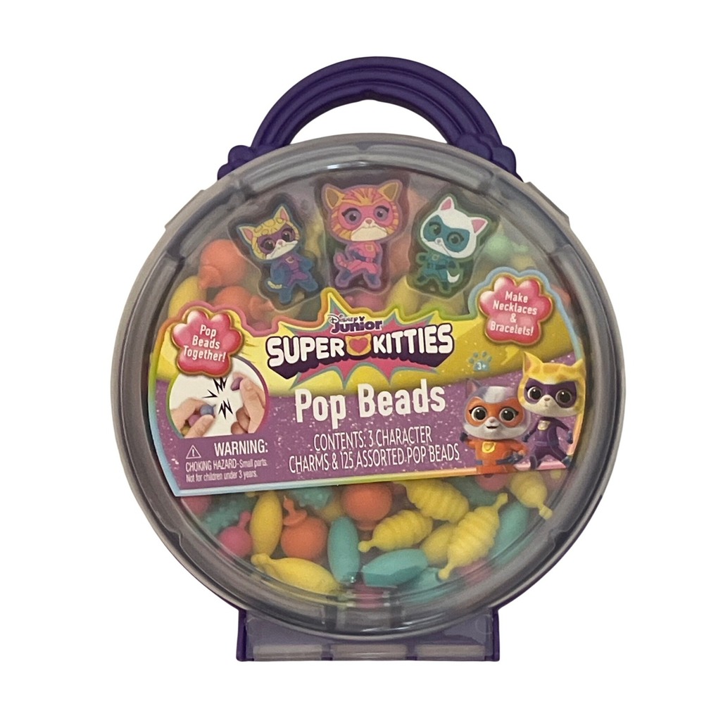 BRAND‎ NEW Super Kitties Pop Beads Jewelry Making Kit 125 Pieces